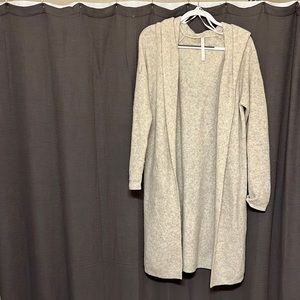 Aritzia long hooded Cardigan